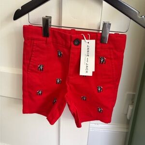 Janie and Jack Vibrant Red Shorts
